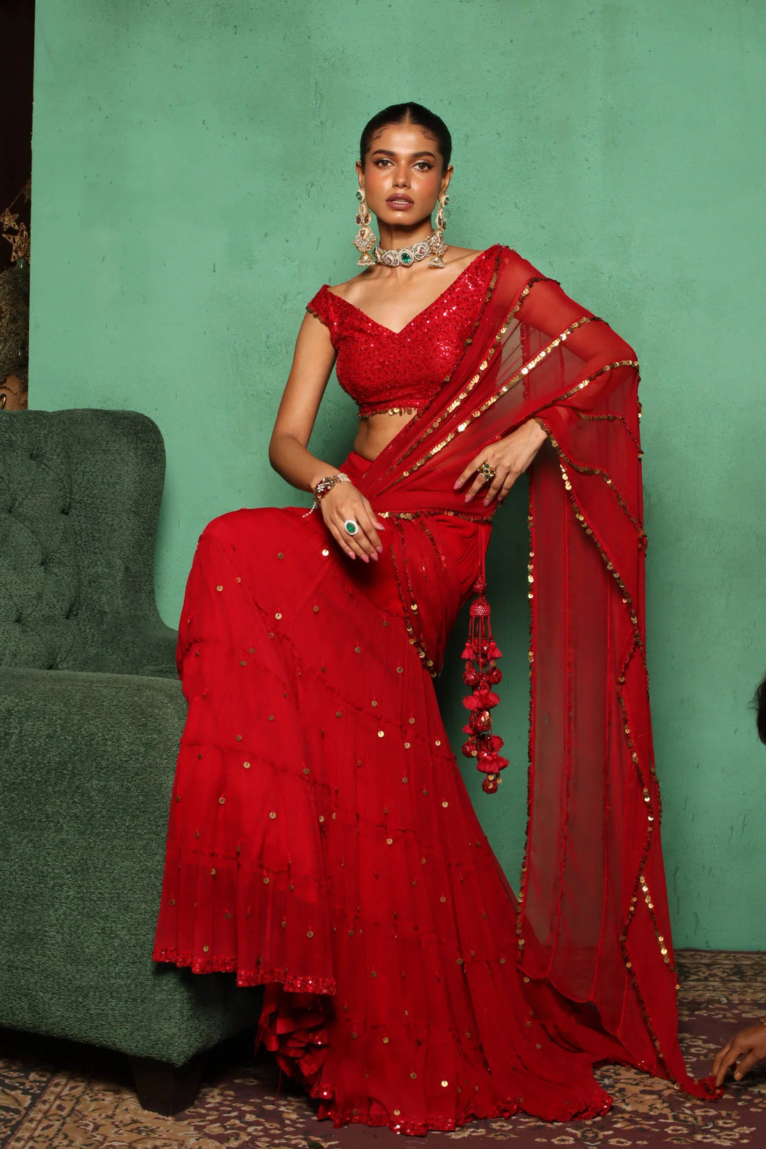 Boho Coin lehenga