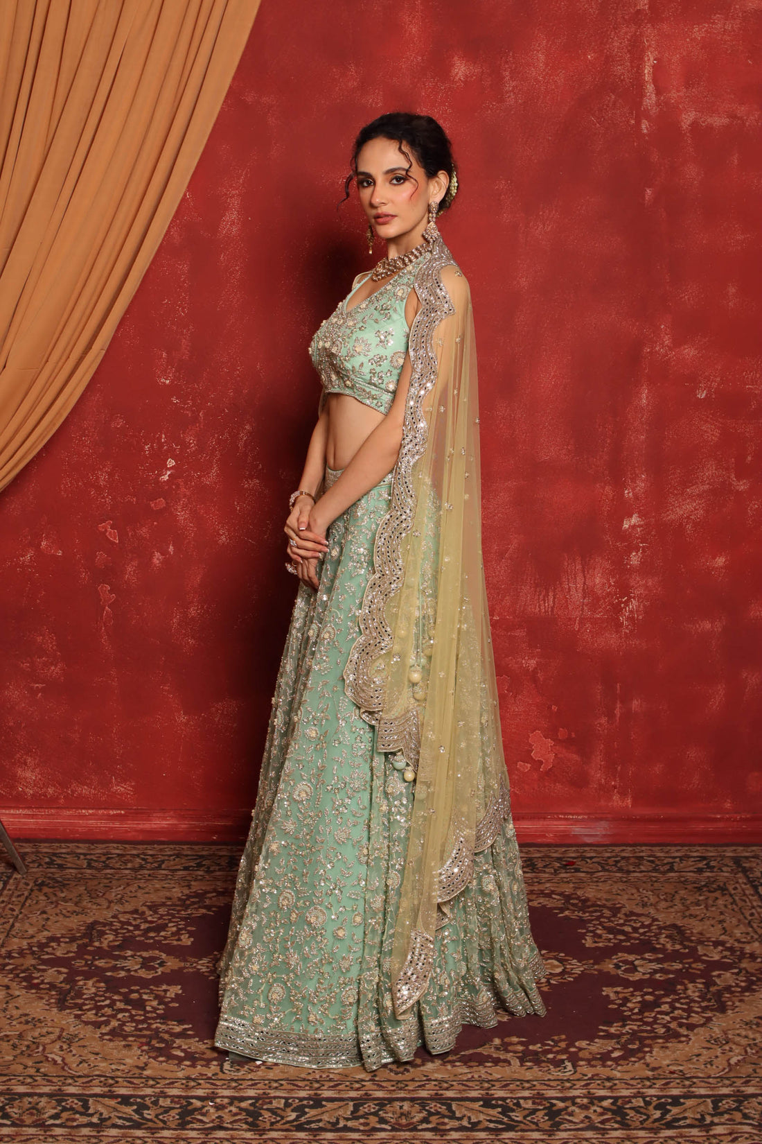 Capri Rose Lehenga