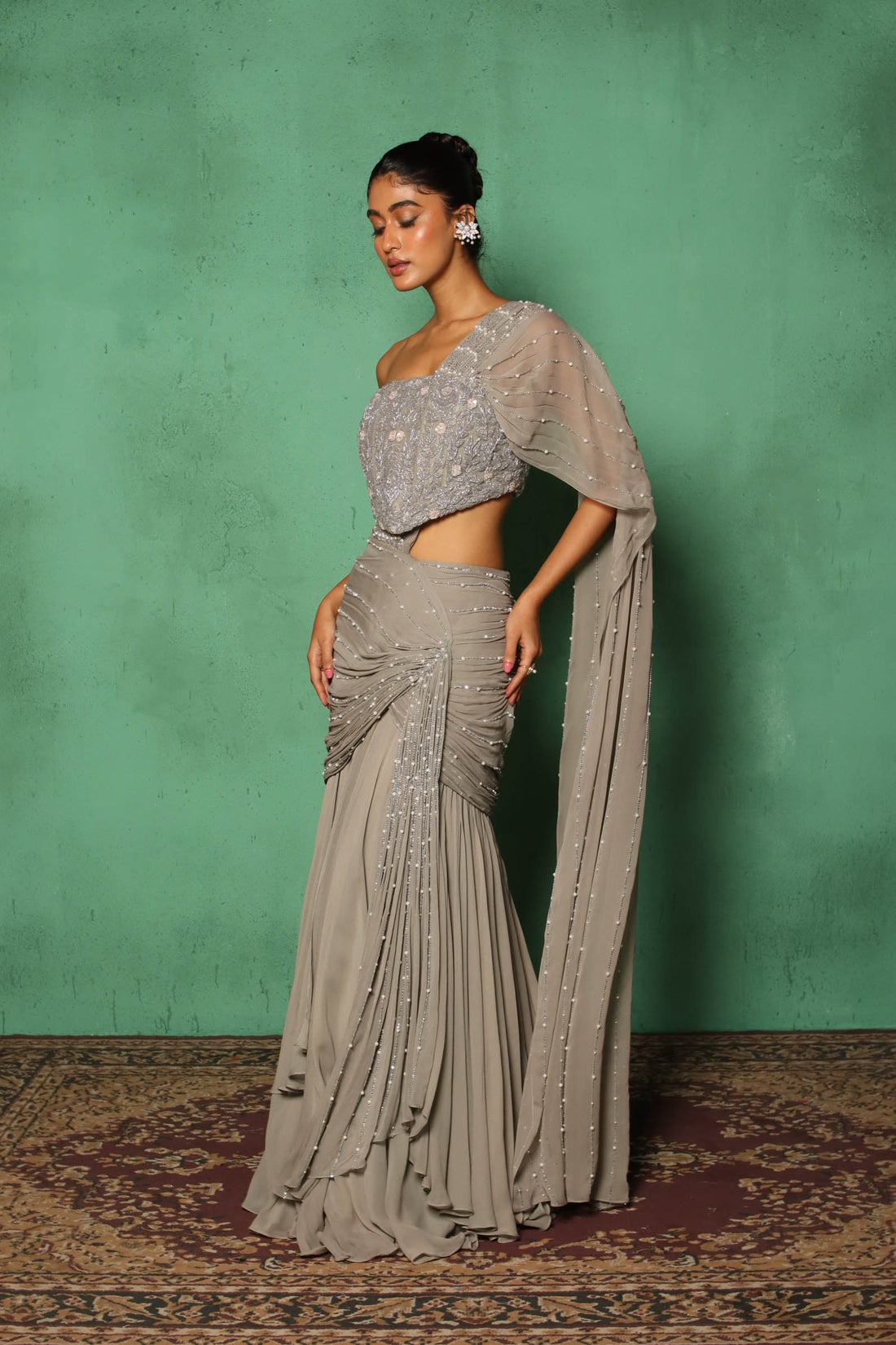 Azure Lehenga Set