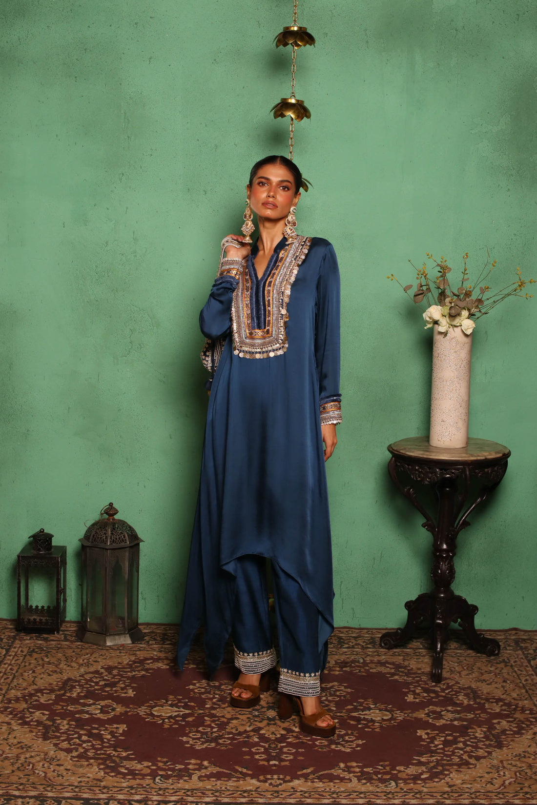 Coin Kurta(Blue)