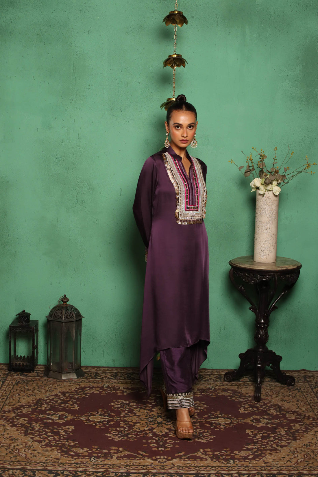 Coin Kurta(Purple)
