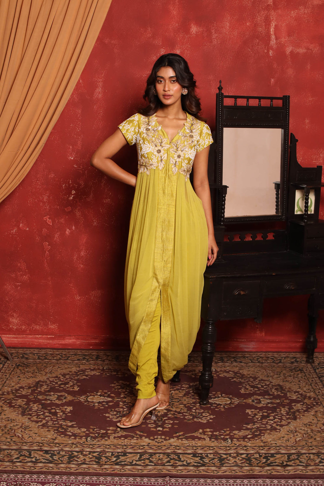 Outbloom Bodice Tunic (Chutney Green)