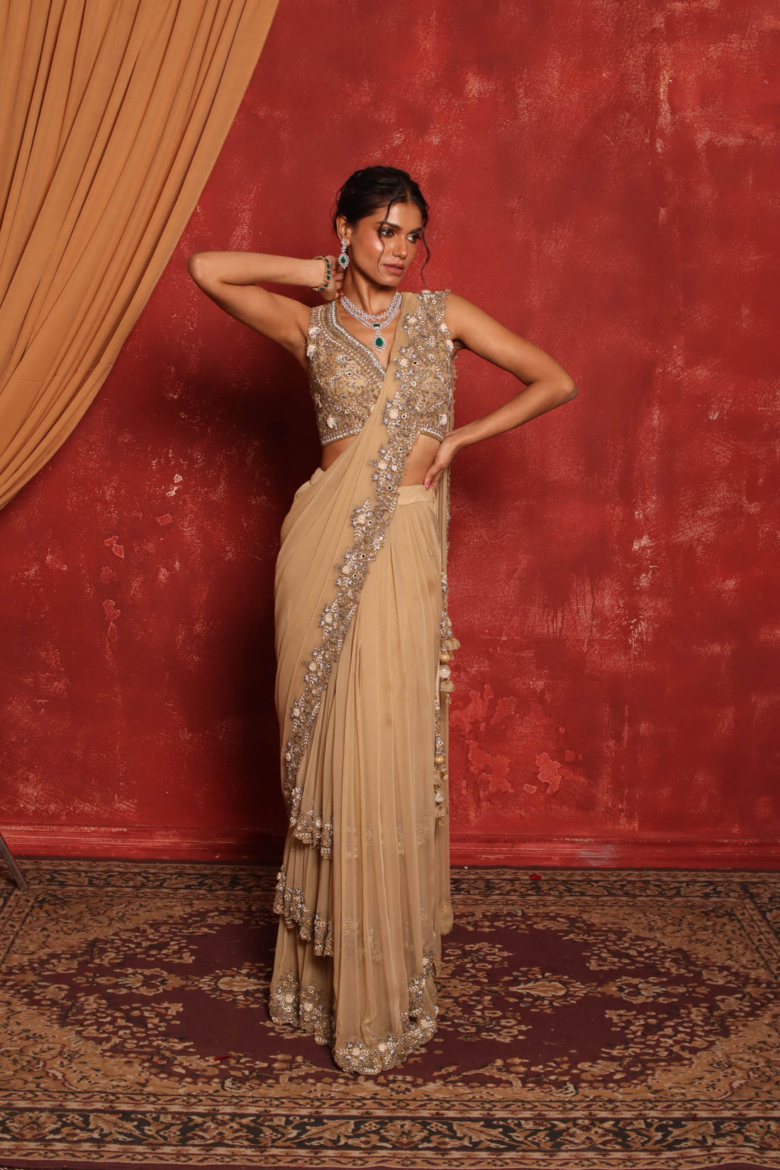 Hazel 3 Layer Saree