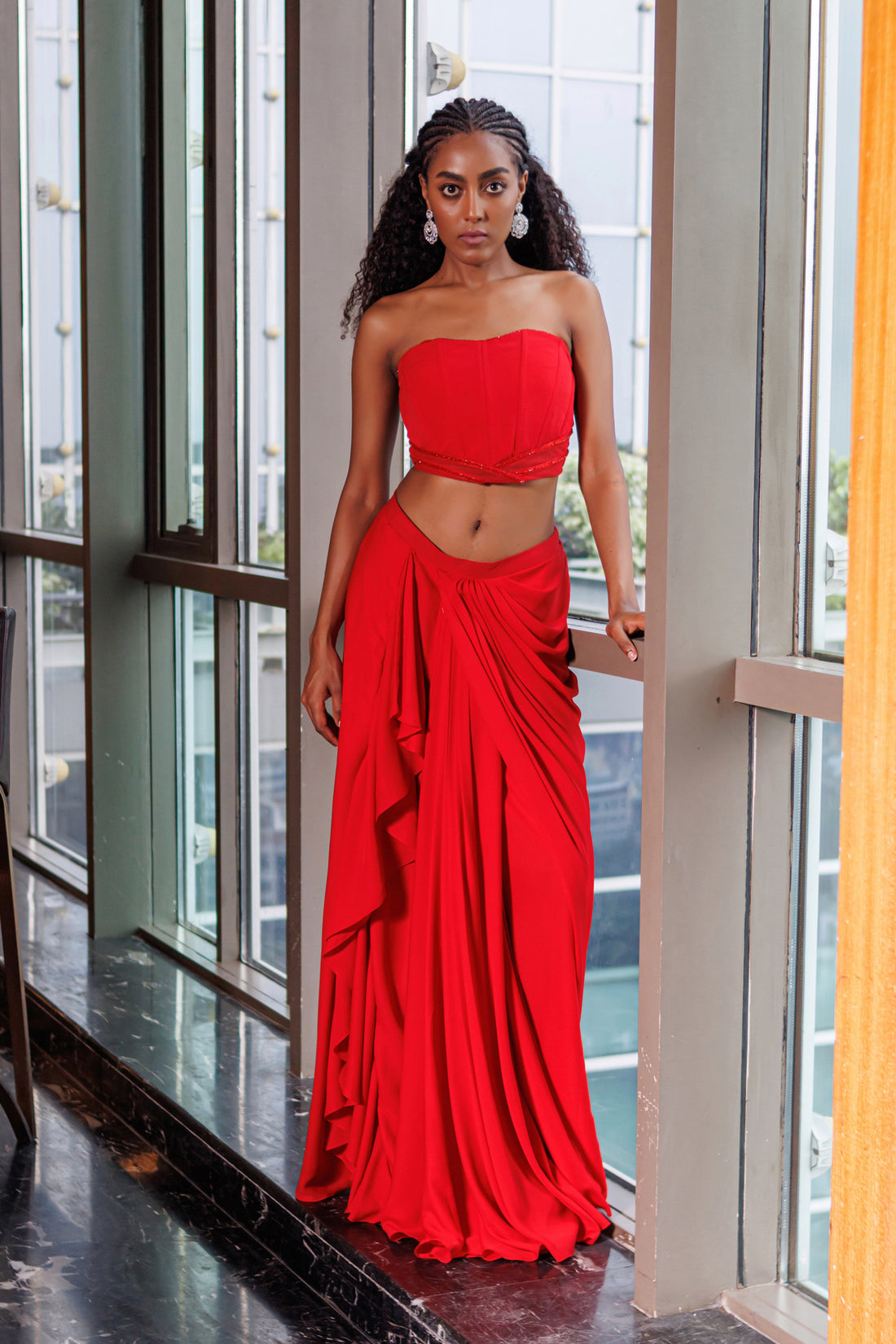 Scarlet Gleam Jacket Set