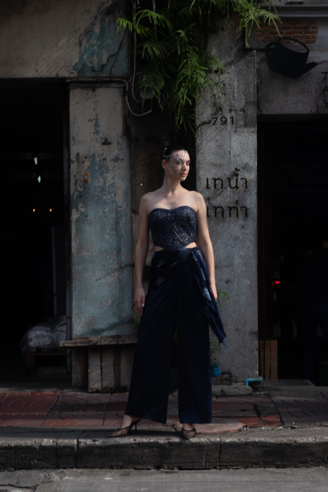 Chic corset Jumpsuit (Midnight blue)